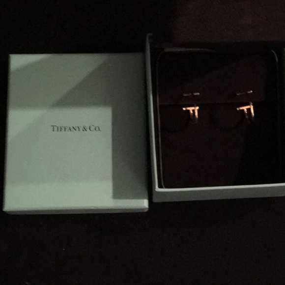 Tiffany & Co. T Collection Gold Earrings - Picture 3 of 6